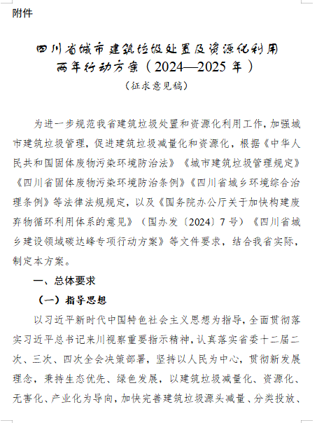 四川建筑垃圾处置资源化方案全攻略