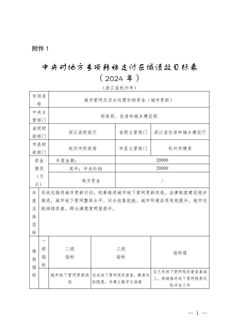 浙江下达2024年中央城市管网污水处理补助资金分配方案(图2)
