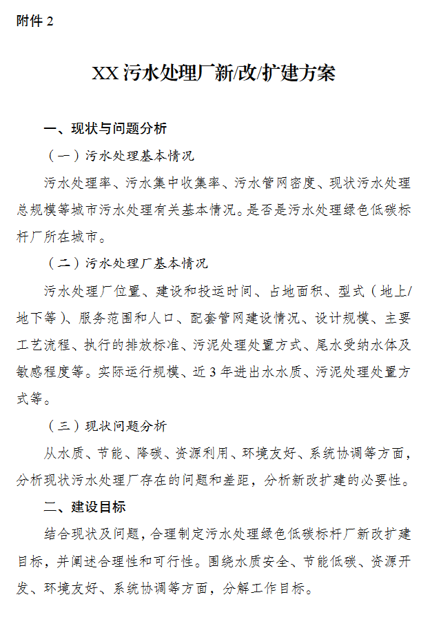 污水处理绿色低碳标杆厂建设通知｜政策解读与申报指南(图3)