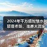 2024年千万级智慧水务项目市场，谁是大赢家？（图3）