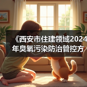 《西安市住建领域2024年臭氧污染防治管控方案》发布（图2）