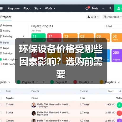 环保设备价格受哪些因素影响？选购前需要看懂的成本要点