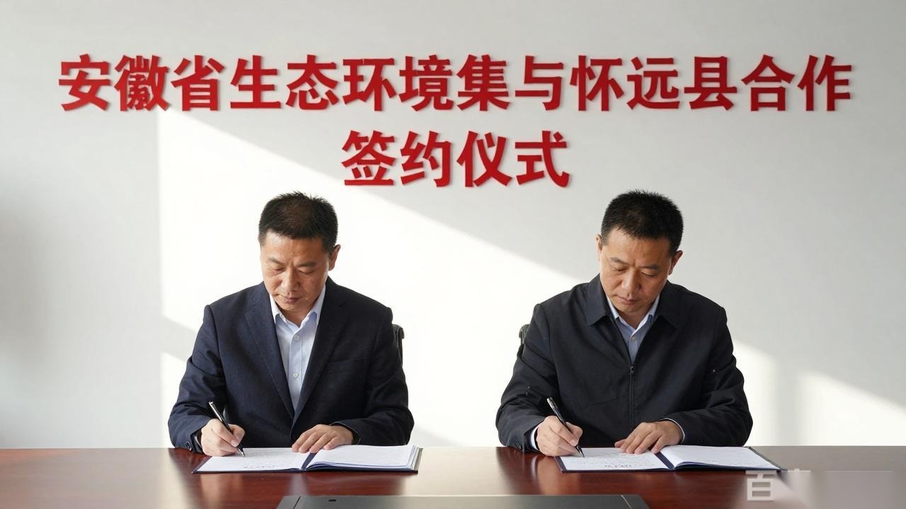 安徽省生态环境集团与怀远县深化合作｜生态环境治理新典范