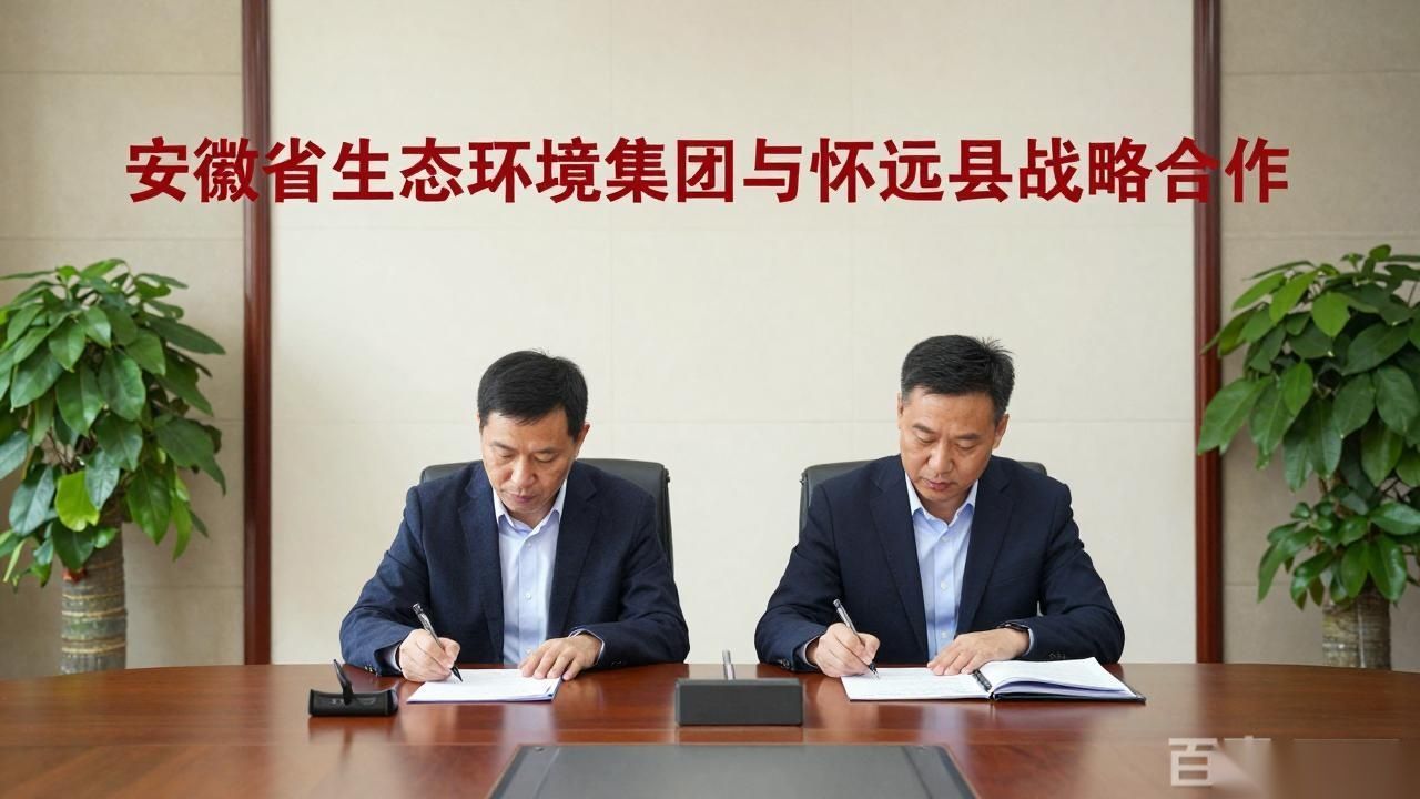 安徽省生态环境集团与怀远县签署战略合作协议