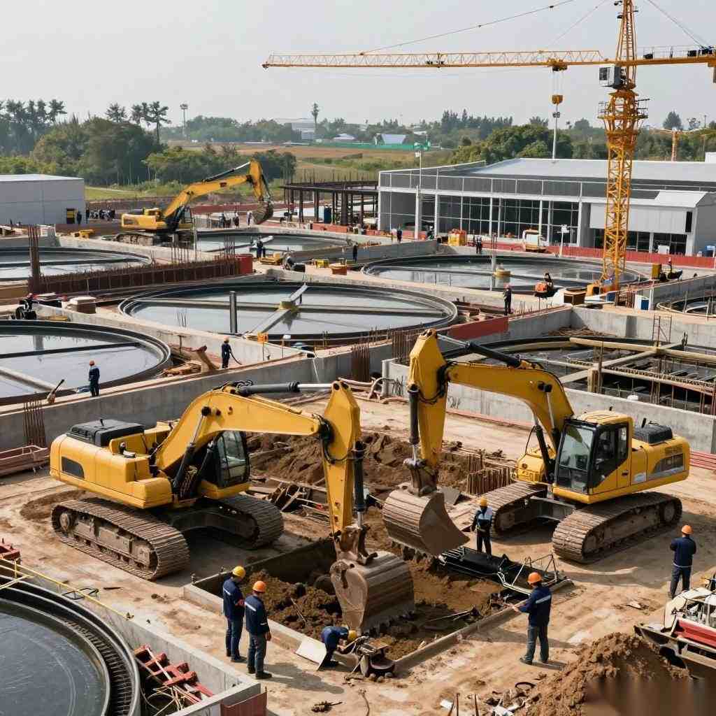 扬州市六圩污水处理厂扩建工程顺利开工｜项目进展速递