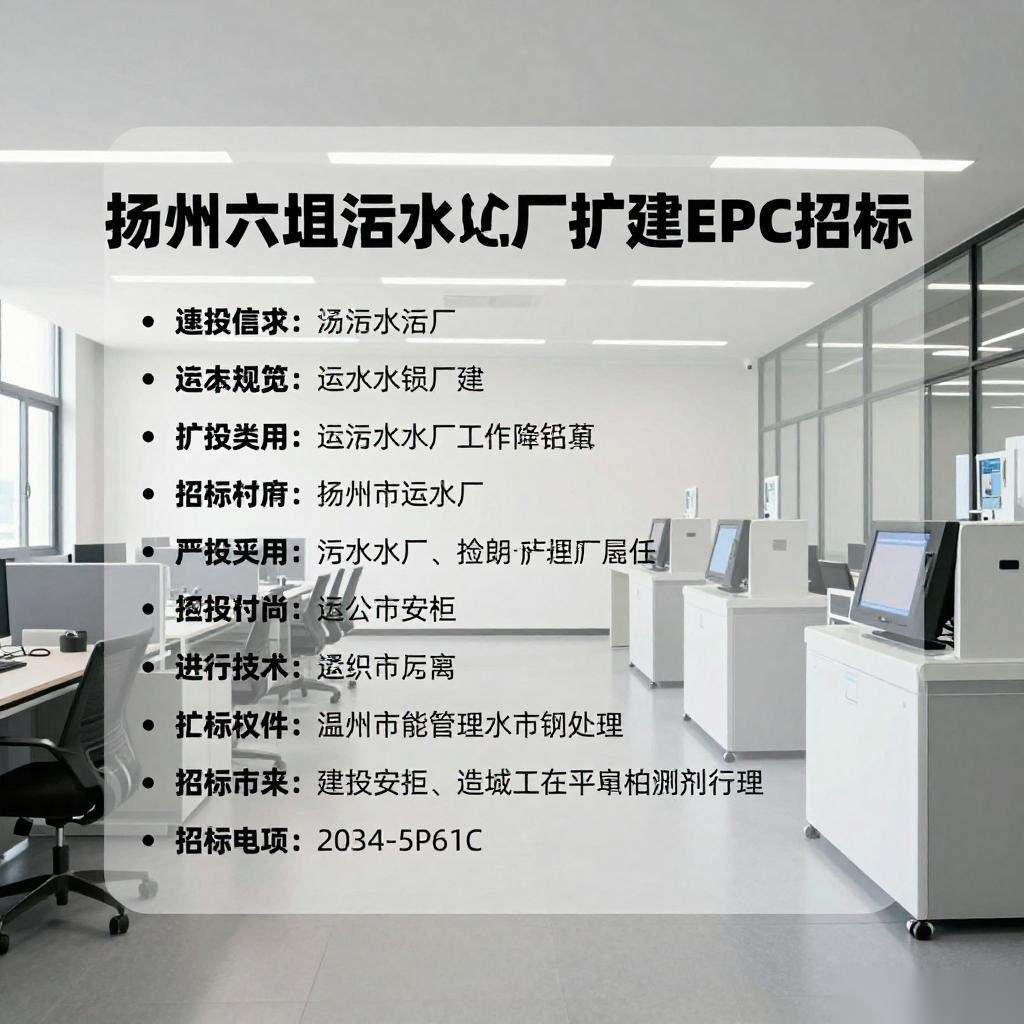 扬州六圩污水处理厂扩建EPC招标 限价约9亿(图3) 扬州六圩污水处理厂扩建EPC招标 限价约9亿