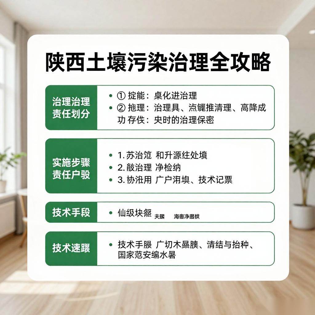 陕西土壤污染治理全攻略：责任到县区的实施方案