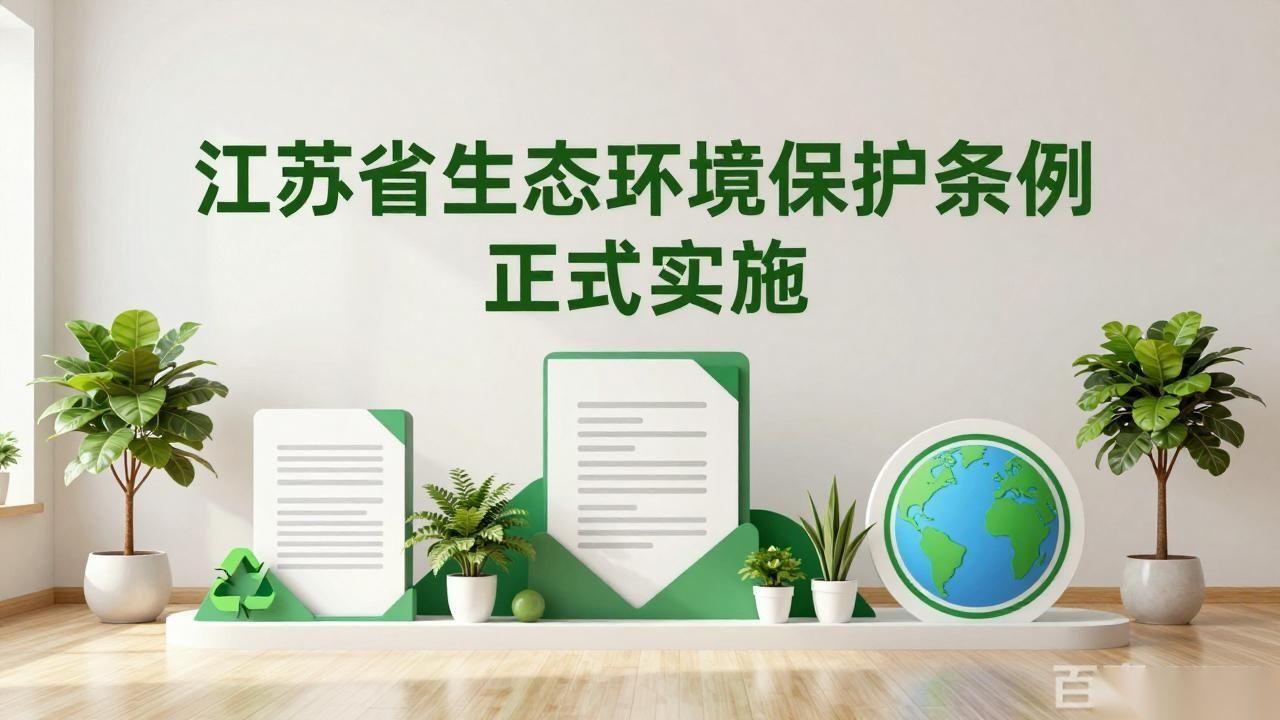 江苏省生态环境保护条例正式实施,推动绿色可持续发展(图1) 江苏省生态环境保护条例正式实施,推动绿色可持续发展