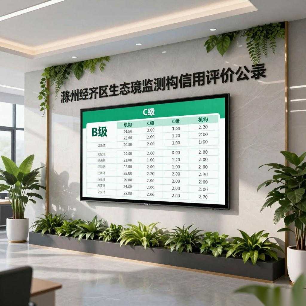 经开区生态环境监测机构环境信用评价结果公布与监管