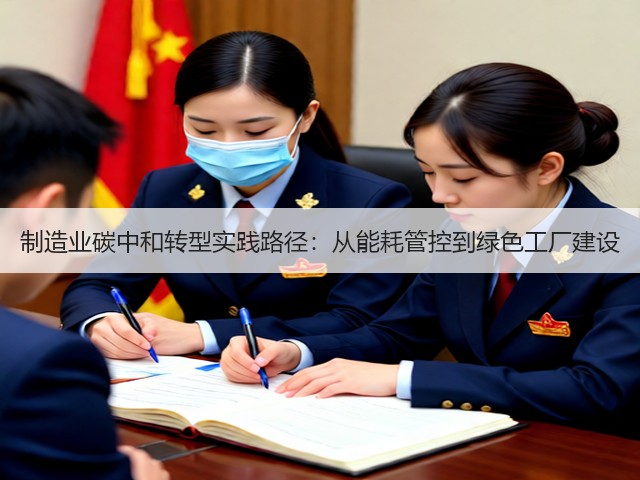制造业碳中和转型实践路径：从能耗管控到绿色工厂建设(图1)