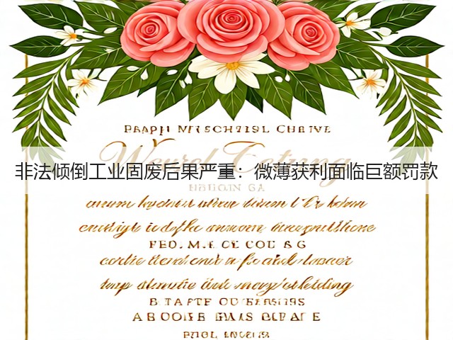 非法倾倒工业固废后果严重:微薄获利面临巨额罚款(图3) 非法倾倒工业固废后果严重:微薄获利面临巨额罚款(图3)