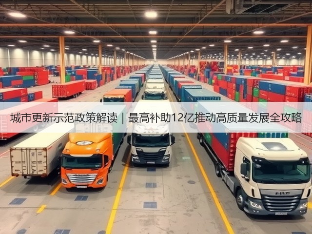 城市更新示范政策解读｜最高补助12亿推动高质量发展全攻略(图3)