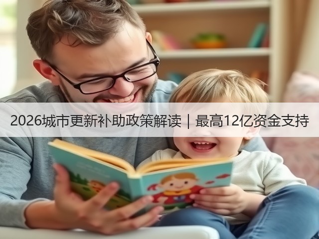 2026城市更新补助政策解读｜最高12亿资金支持(图3)