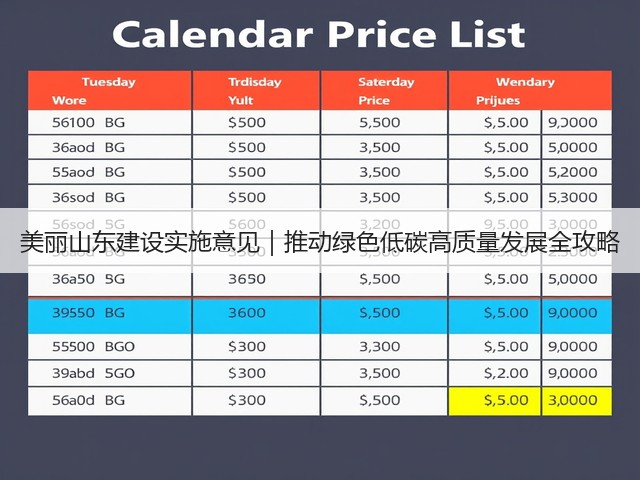 美丽山东建设实施意见｜推动绿色低碳高质量发展全攻略(图1)