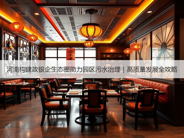 河南构建政银企生态圈助力园区污水治理｜高质量发展全攻略(图1)