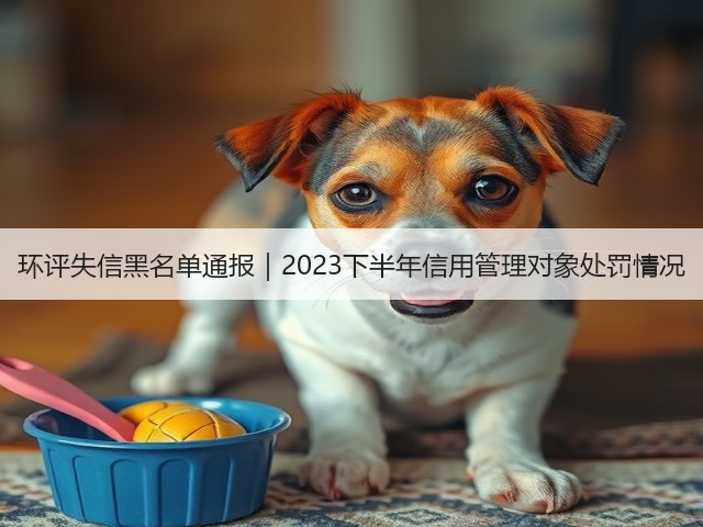 环评失信黑名单通报｜2023下半年信用管理对象处罚情况(图3)