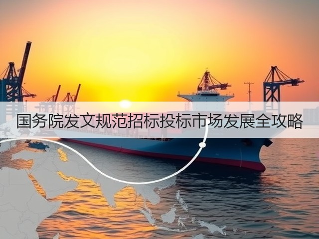 国务院发文规范招标投标市场发展全攻略(图3) 国务院发文规范招标投标市场发展全攻略(图3)