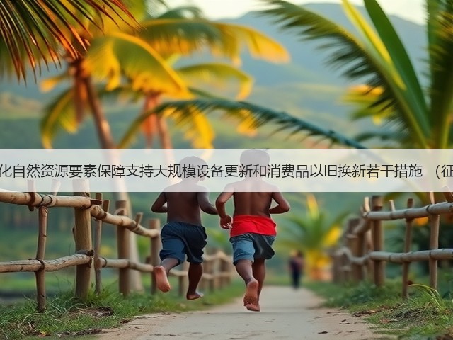 海南印发《强化自然资源要素保障支持大规模设备更新和消费品以旧换新若干措施 (征求意见稿)》(图2) 海南印发《强化自然资源要素保障支持大规模设备更新和消费品以旧换新若干措施 (征求意见稿)》(图2)
