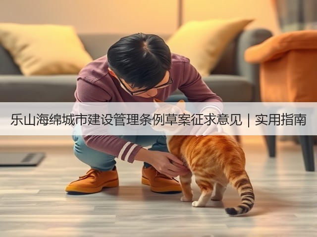 乐山海绵城市建设管理条例草案征求意见｜实用指南(图1)
