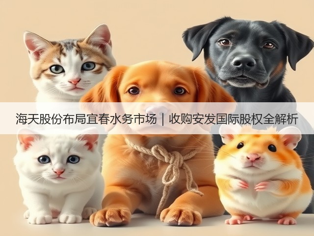 海天股份布局宜春水务市场｜收购安发国际股权全解析(图1)