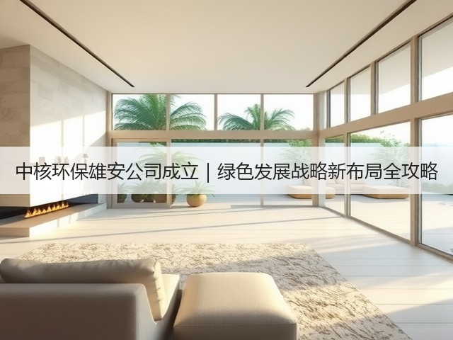 中核环保雄安公司成立｜绿色发展战略新布局全攻略(图3)