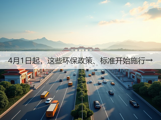 4月1日起，这些环保政策、标准开始施行→(图1)