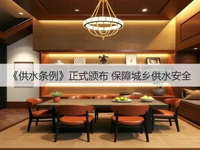 《供水条例》正式颁布 保障城乡供水安全(图3)