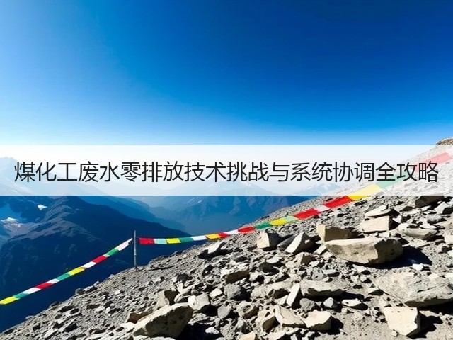 煤化工废水零排放技术挑战与系统协调全攻略(图3)