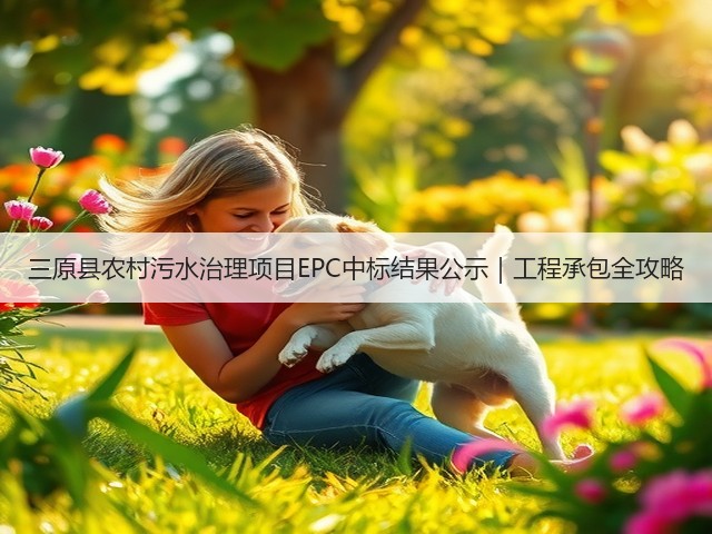 三原县农村污水治理项目EPC中标结果公示｜工程承包全攻略(图3)