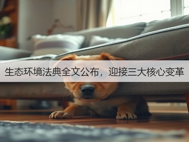 生态环境法典全文公布，迎接三大核心变革(图1)