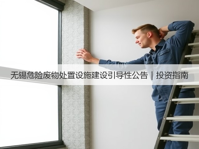 无锡危险废物处置设施建设引导性公告｜投资指南(图3)