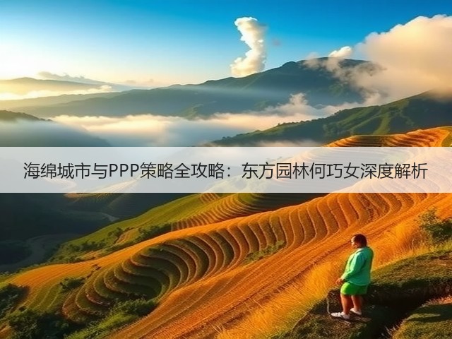 海绵城市与PPP策略全攻略：东方园林何巧女深度解析(图3)