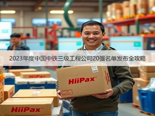 2023年度中国中铁三级工程公司20强名单发布全攻略(图1)