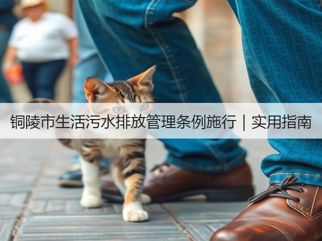 铜陵市生活污水排放管理条例施行｜实用指南(图1)
