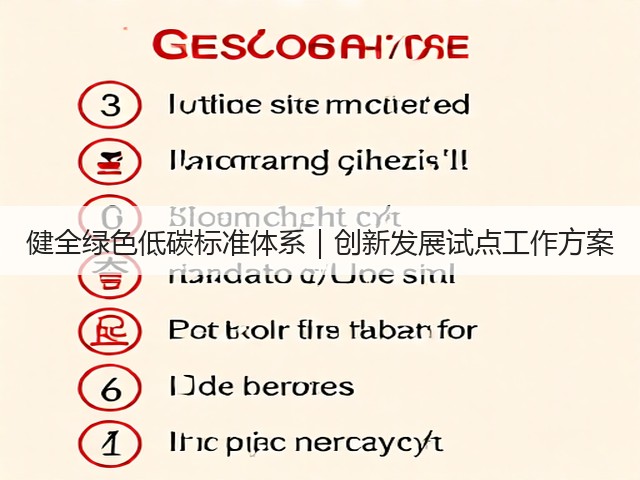 健全绿色低碳标准体系|创新发展试点工作方案(图3) 健全绿色低碳标准体系|创新发展试点工作方案(图3)