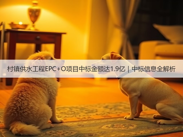 村镇供水工程EPC+O项目中标金额达1.9亿｜中标信息全解析(图1)
