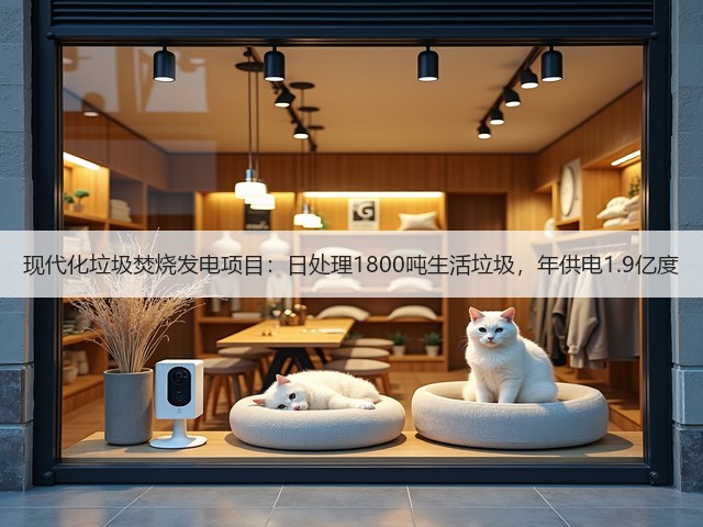 现代化垃圾焚烧发电项目：日处理1800吨生活垃圾，年供电1.9亿度(图1)