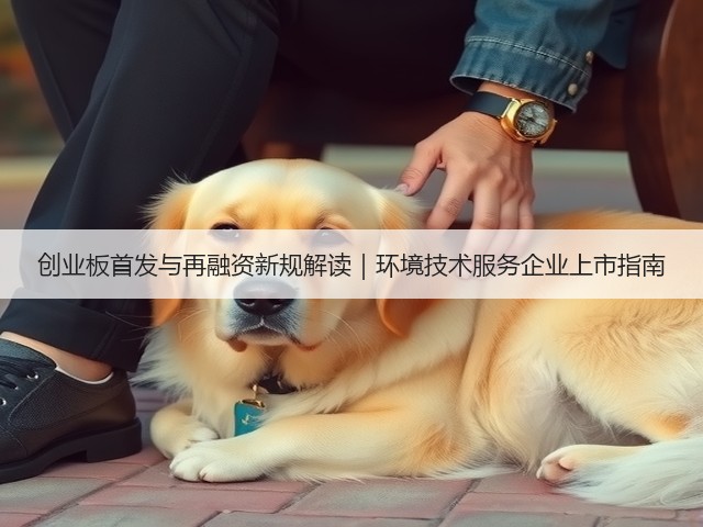 创业板首发与再融资新规解读｜环境技术服务企业上市指南(图3)
