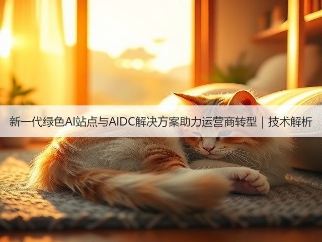 新一代绿色AI站点与AIDC解决方案助力运营商转型｜技术解析(图3)