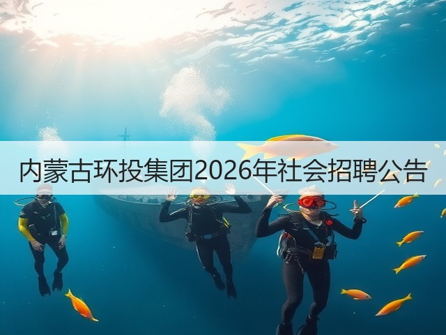 内蒙古环投集团2026年社会招聘公告(图3)