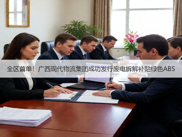 全区首单！广西现代物流集团成功发行废电拆解补贴绿色ABS(图1)