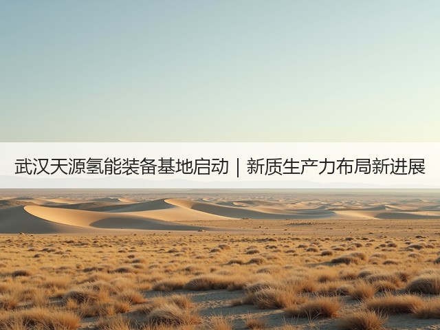 武汉天源氢能装备基地启动|新质生产力布局新进展(图1) 武汉天源氢能装备基地启动|新质生产力布局新进展(图1)