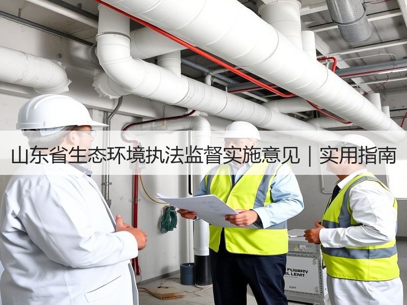 山东省生态环境执法监督实施意见｜实用指南