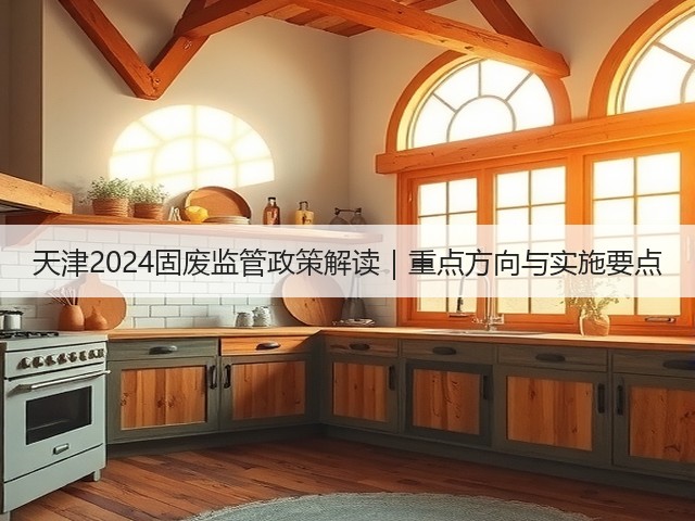 天津2024固废监管政策解读｜重点方向与实施要点(图1)