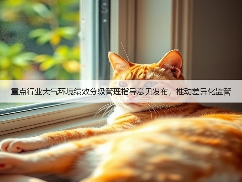 重点行业大气环境绩效分级管理指导意见发布，推动差异化监管