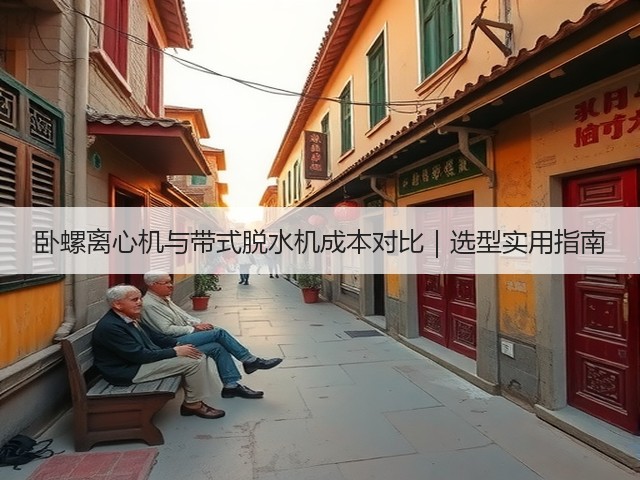 卧螺离心机与带式脱水机成本对比｜选型实用指南(图1)