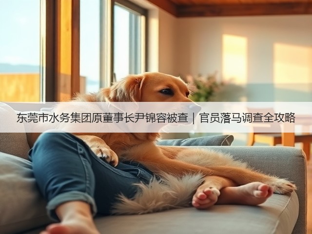 东莞市水务集团原董事长尹锦容被查｜官员落马调查全攻略(图3)