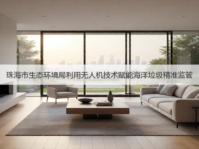 珠海市生态环境局利用无人机技术赋能海洋垃圾精准监管(图1)