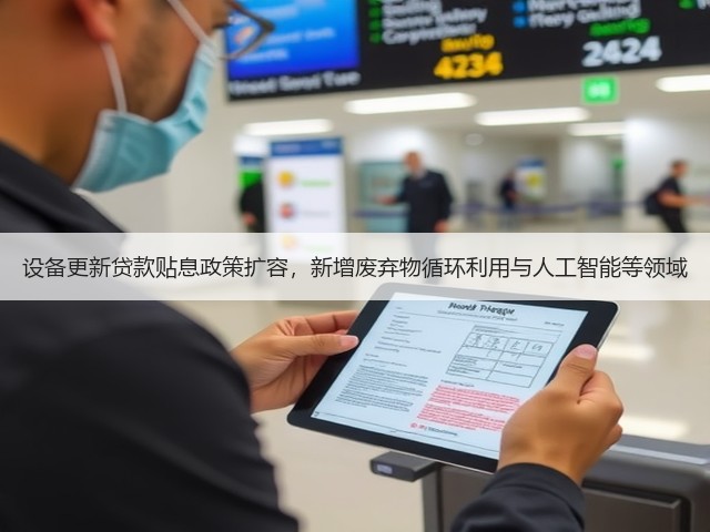 设备更新贷款贴息政策扩容，新增废弃物循环利用与人工智能等领域(图1)