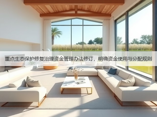 重点生态保护修复治理资金管理办法修订，明确资金使用与分配规则(图1)